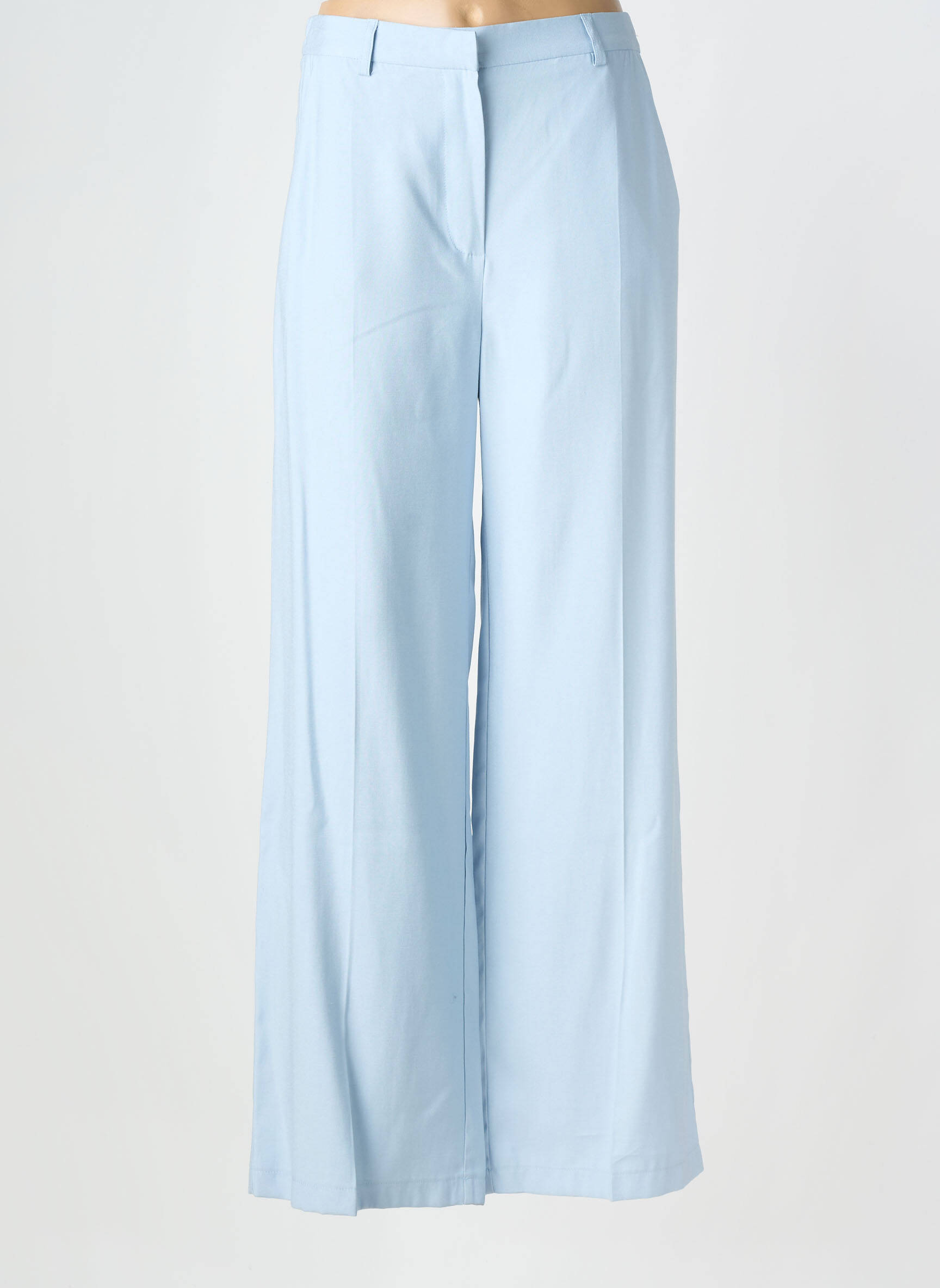 Pantalon large tissage crêpe taille normale bleu AN' GE femme