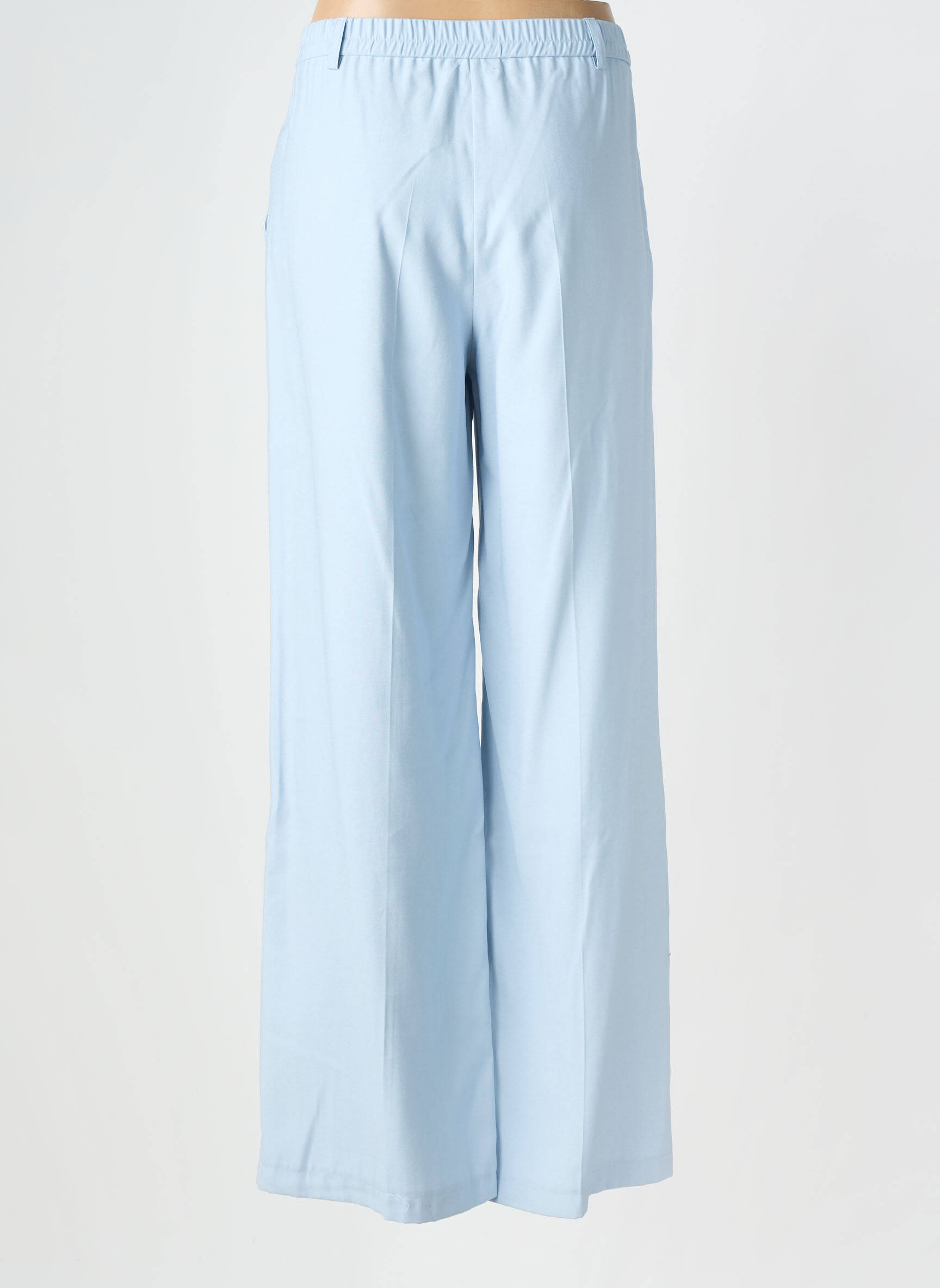 Pantalon large tissage crêpe taille normale bleu AN' GE femme