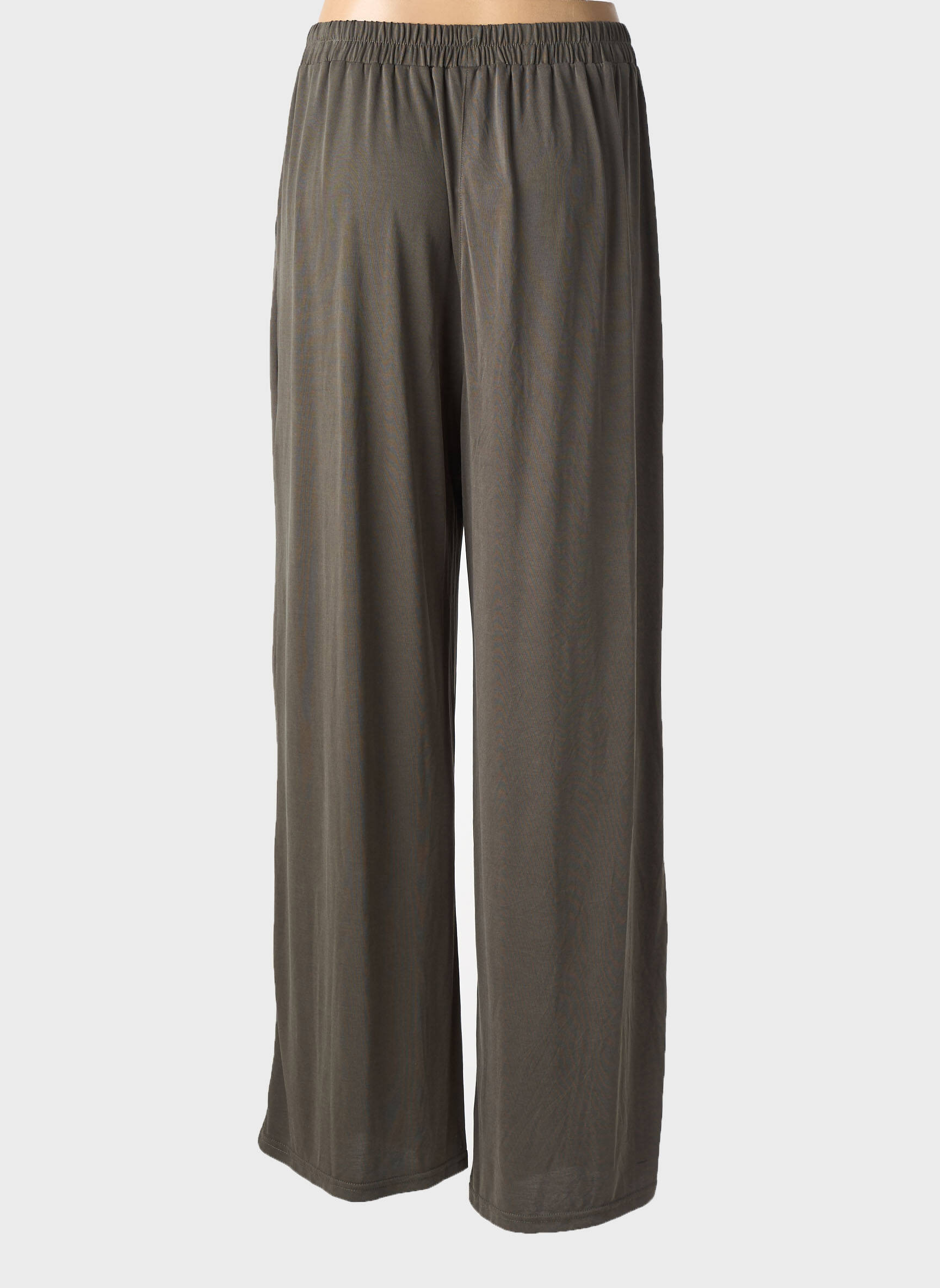 Pantalon droit stretch taille normale vert GRACE & MILA femme