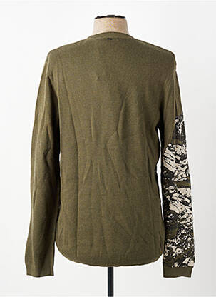 Pull stretch manches longues vert IKKS homme