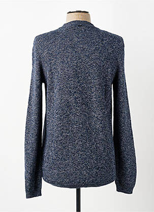 Pull stretch manches longues bleu IKKS homme