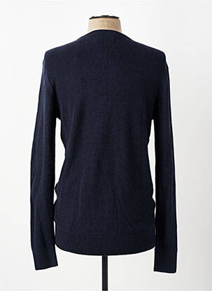 Pull stretch manches longues bleu GUESS homme