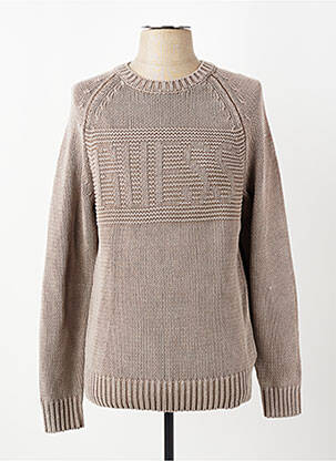 Pull stretch manches longues gris GUESS homme