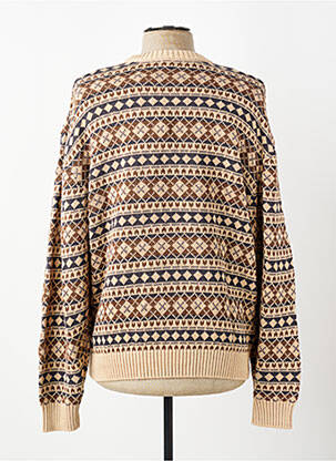 Pull stretch manches longues beige GUESS homme