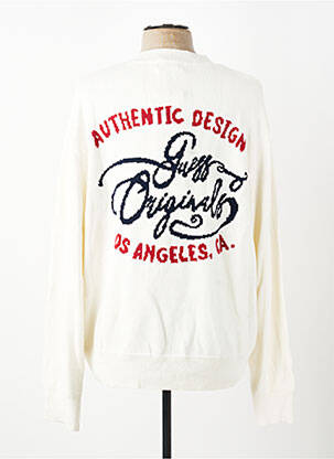 Pull stretch manches longues beige GUESS homme