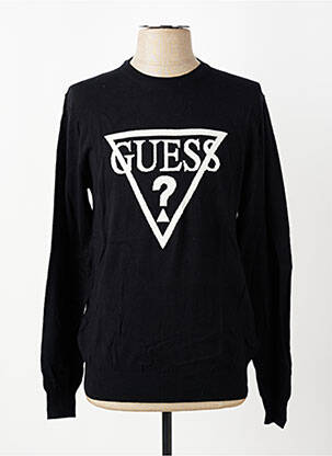Pull stretch manches longues noir GUESS homme