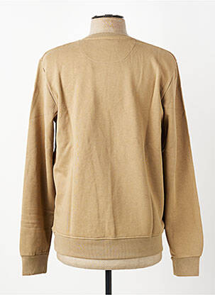 Sweat-shirt stretch manches longues marron GUESS homme