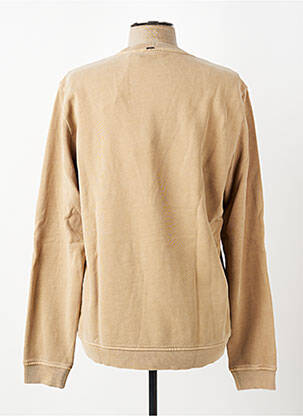 Sweat-shirt stretch manches longues beige IKKS homme