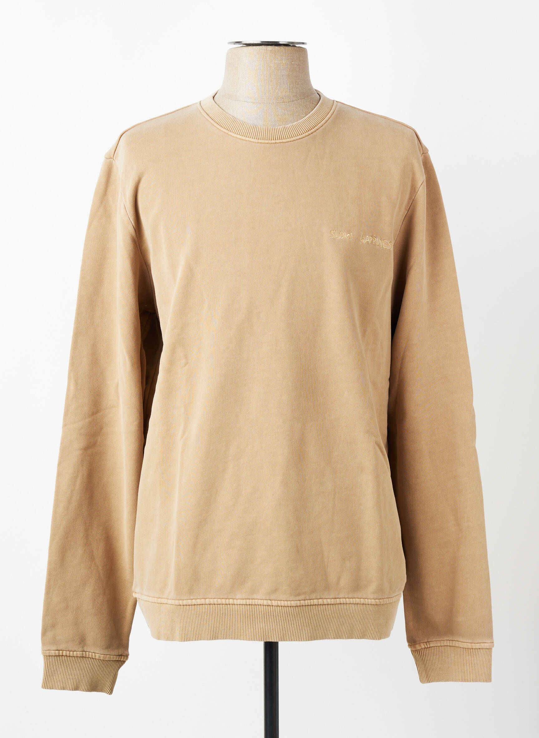 Sweat-shirt stretch manches longues beige IKKS homme