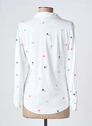 Chemisier coupe cintrée manches longues blanc WHITE STUFF femme