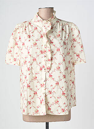 Chemisier manches courtes manches courtes beige IT HIPPIE femme