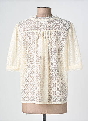 Chemisier manches courtes manches courtes blanc GRACE & MILA femme