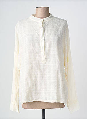 Blouse légère et transparente manches longues blanc PAKO LITTO femme