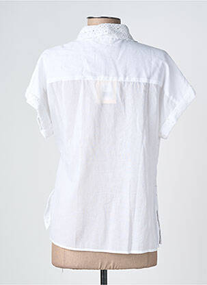 Top manches courtes manches courtes blanc ANGE femme