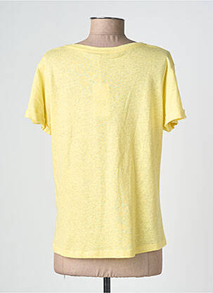 T-shirt coupe droite manches courtes jaune IT HIPPIE femme