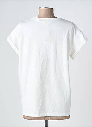 T-shirt sérigraphie floquée manches courtes blanc GRACE & MILA femme