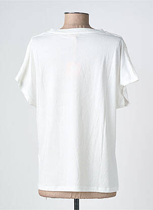 T-shirt coupe droite manches courtes blanc GOA femme
