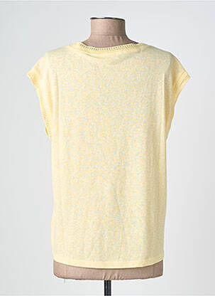 T-shirt coupe droite manches courtes jaune GRACE & MILA femme