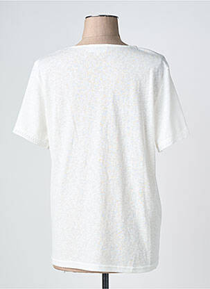 T-shirt coupe droite manches courtes blanc GRACE & MILA femme