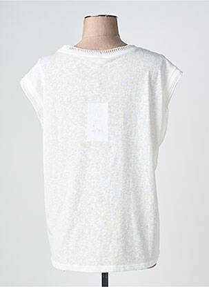 T-shirt coupe droite manches courtes blanc GRACE & MILA femme