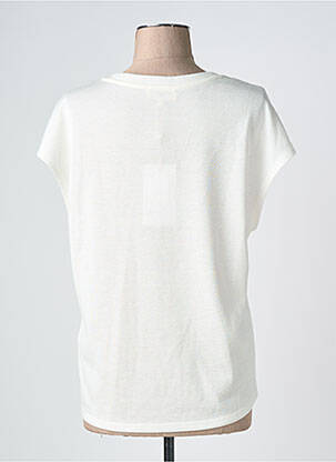 T-shirt coupe droite manches courtes blanc GRACE & MILA femme