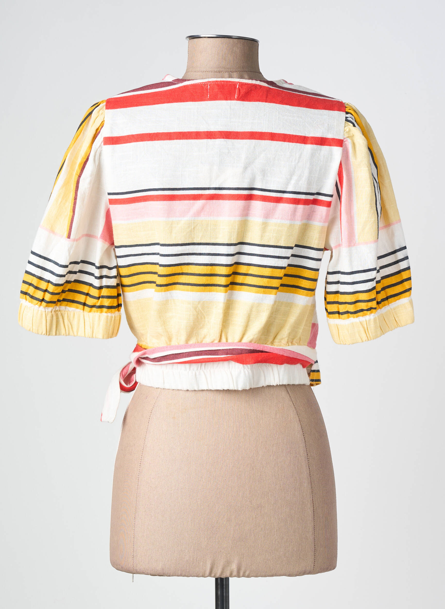 Top manches courtes manches courtes jaune ANGE femme