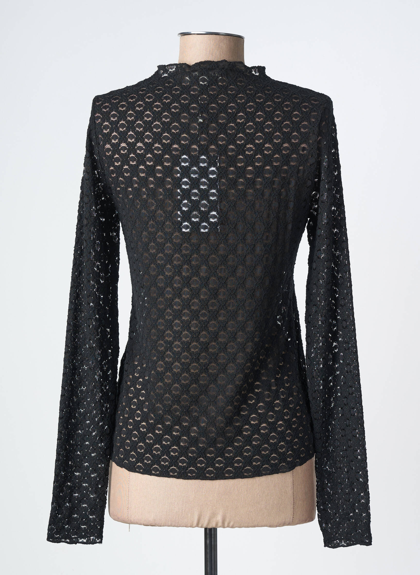 T-shirt manches longues manches longues noir GRACE & MILA femme