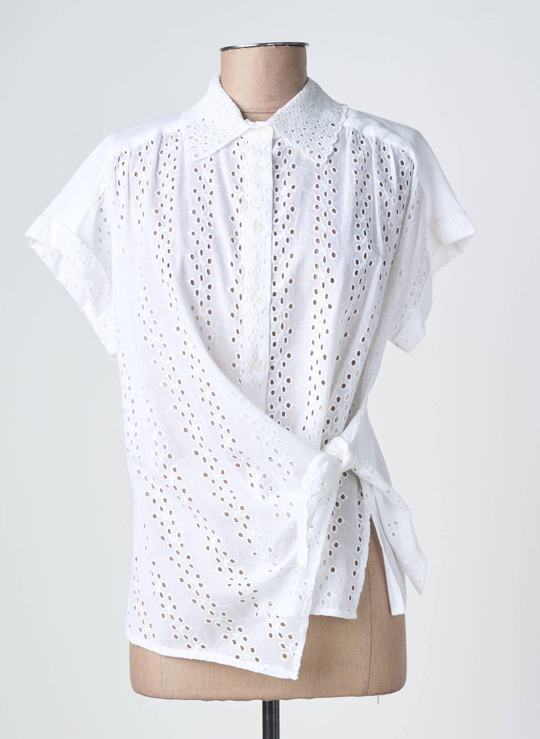 Top manches courtes manches courtes blanc ANGE femme