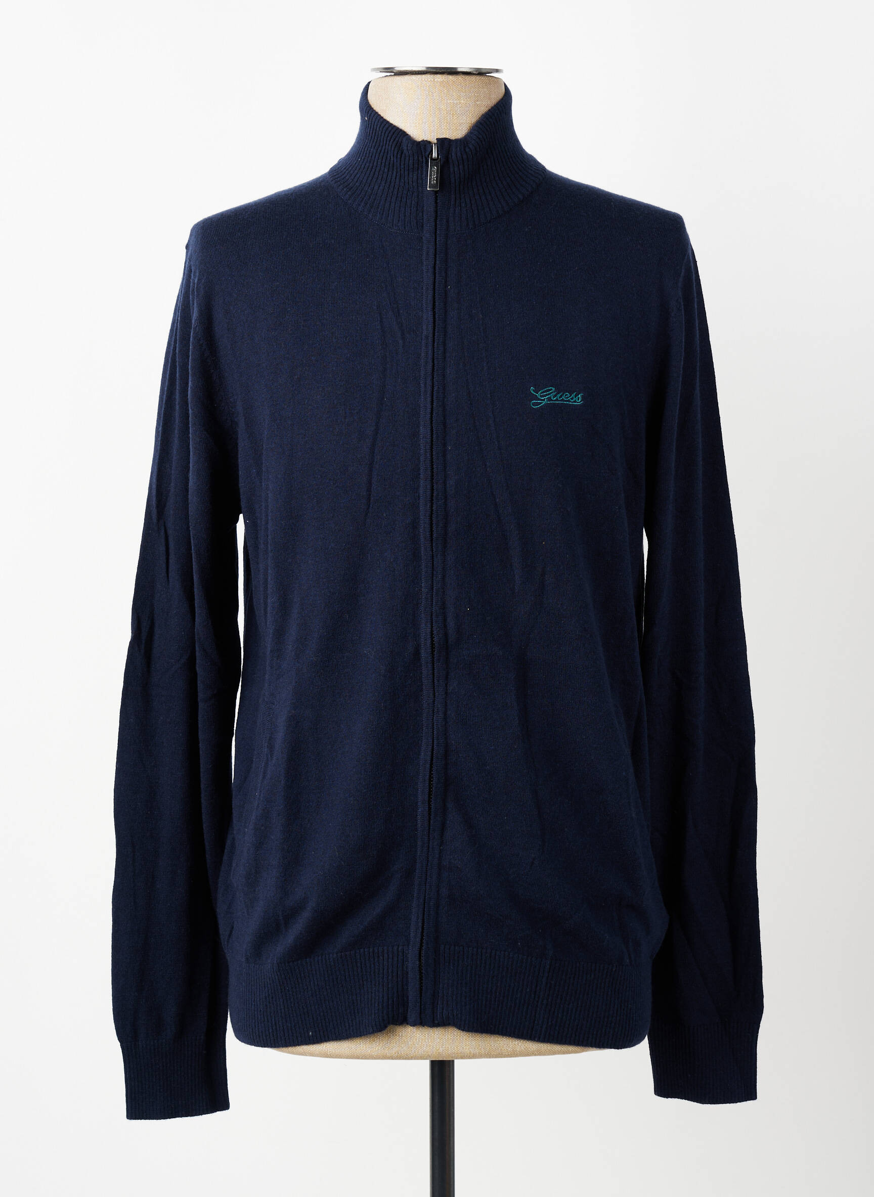 Veste casual resserrée sur le bas bleu GUESS homme