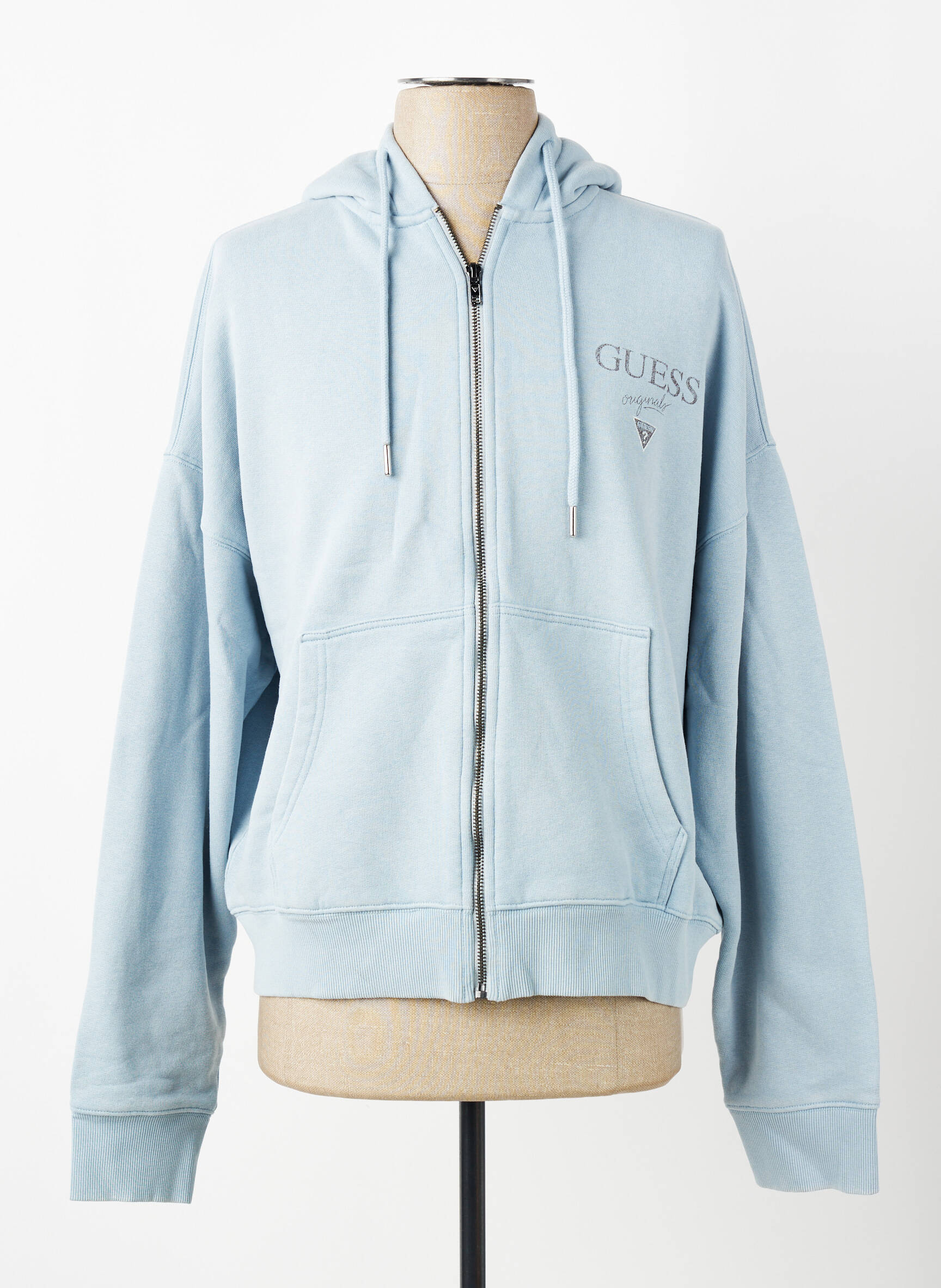 Veste casual resserrée sur le bas bleu GUESS homme