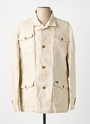 Veste casual fermeture boutonnée sur le devant beige FACONNABLE homme