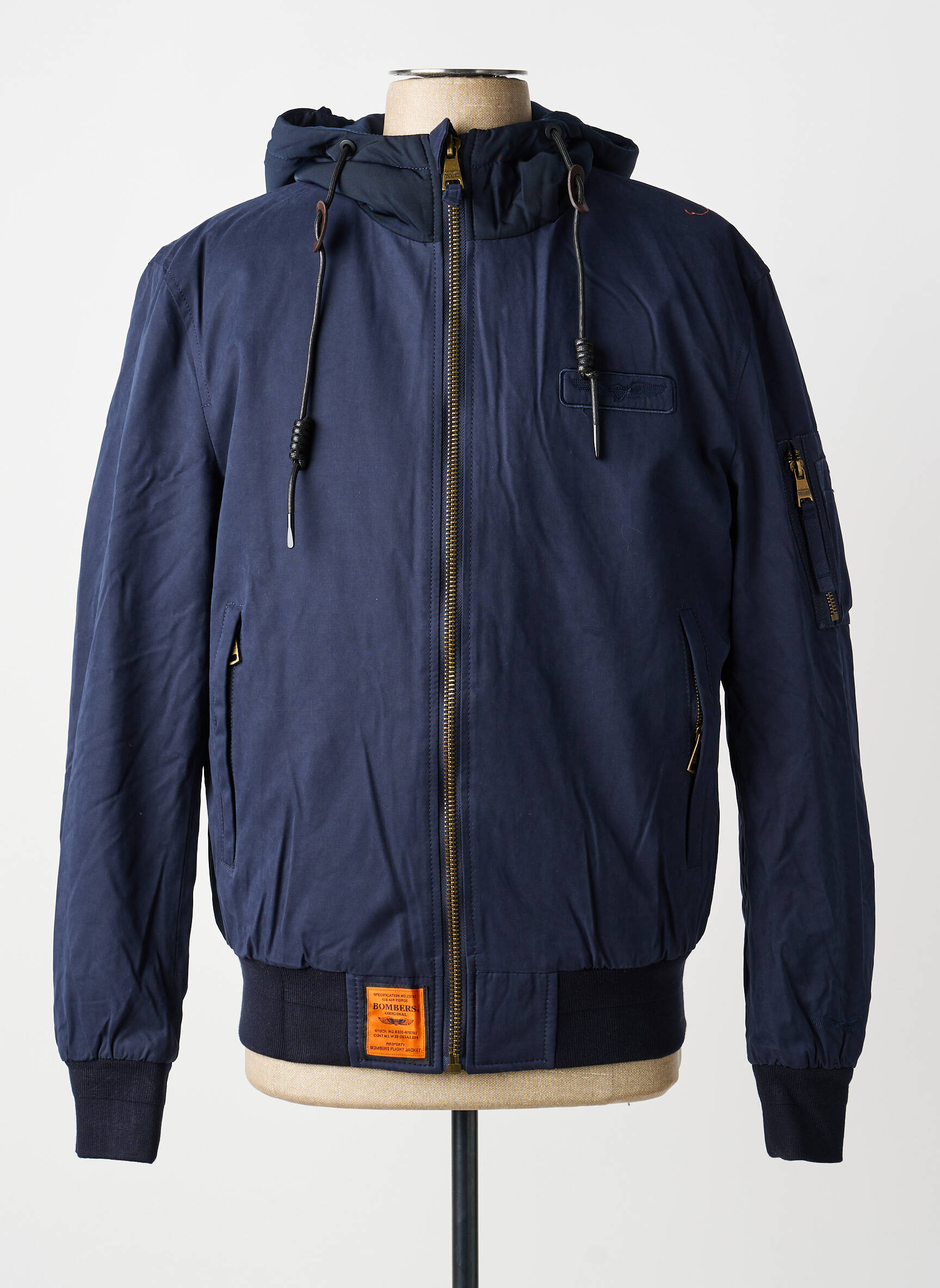 Blouson poches noir BOMBERS homme