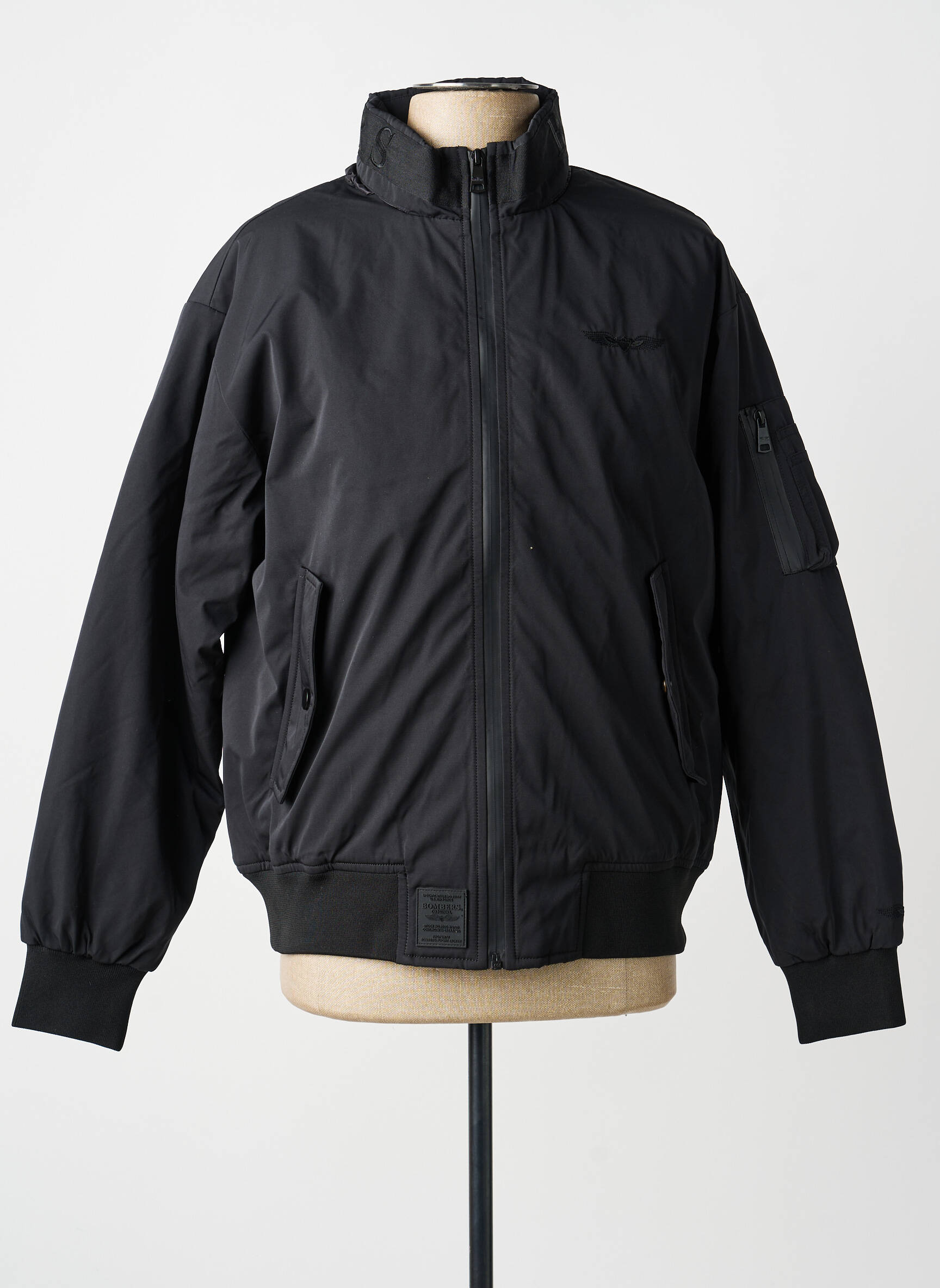 Blouson poches noir BOMBERS homme