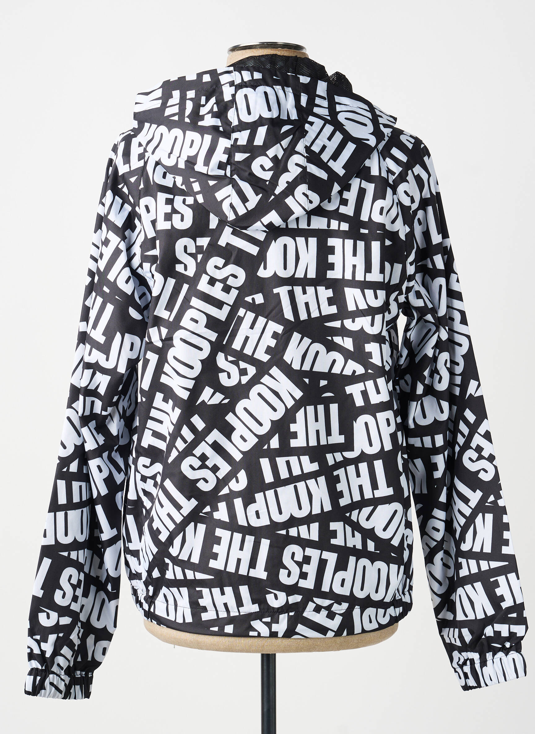 Coupe-vent resserrée sur le bas a capuche noir THE KOOPLES homme
