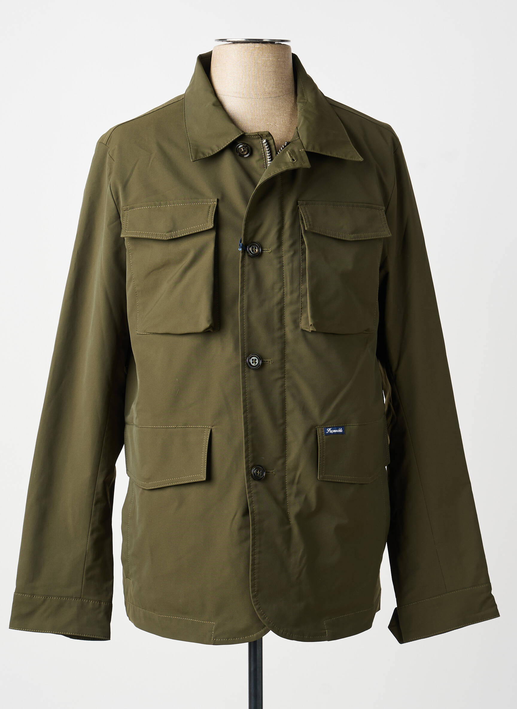 Veste casual finition intérieure doublée vert FACONNABLE homme