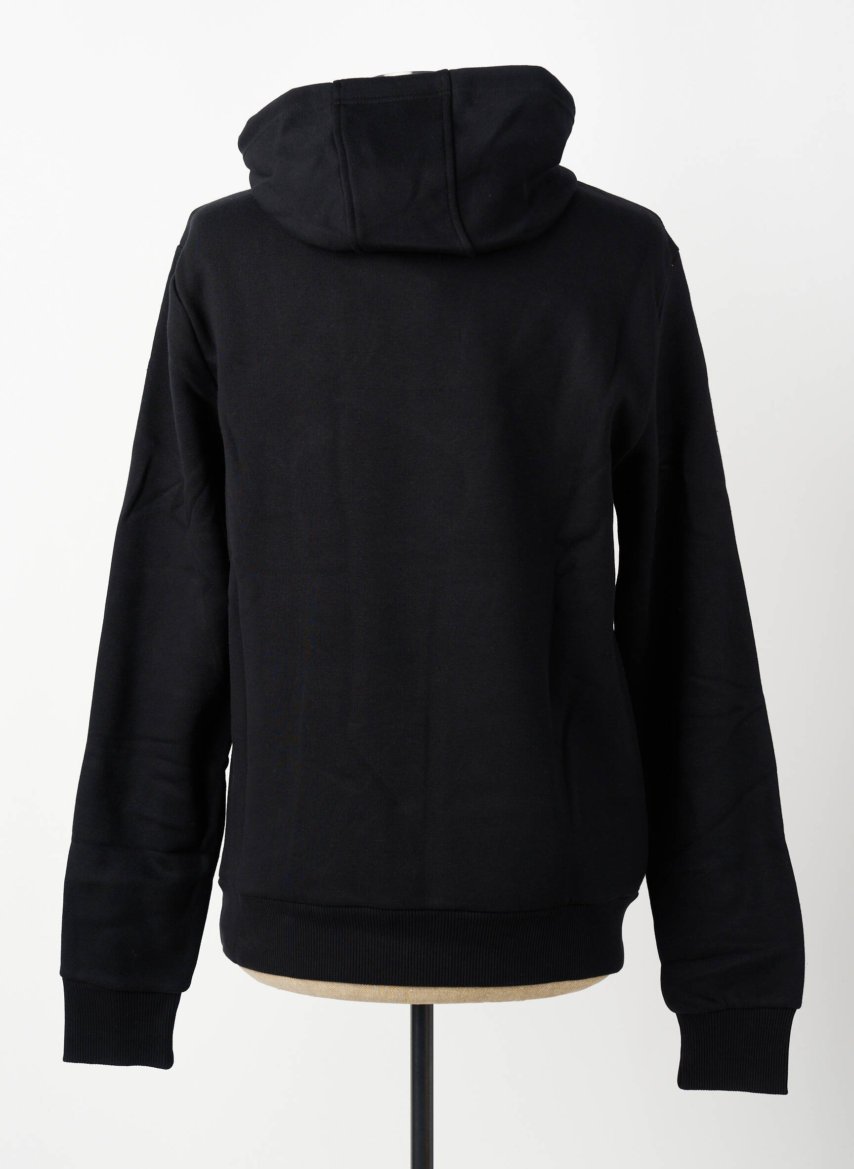 Sweat-shirt à capuche tissage jersey manches longues noir CAVALLI homme
