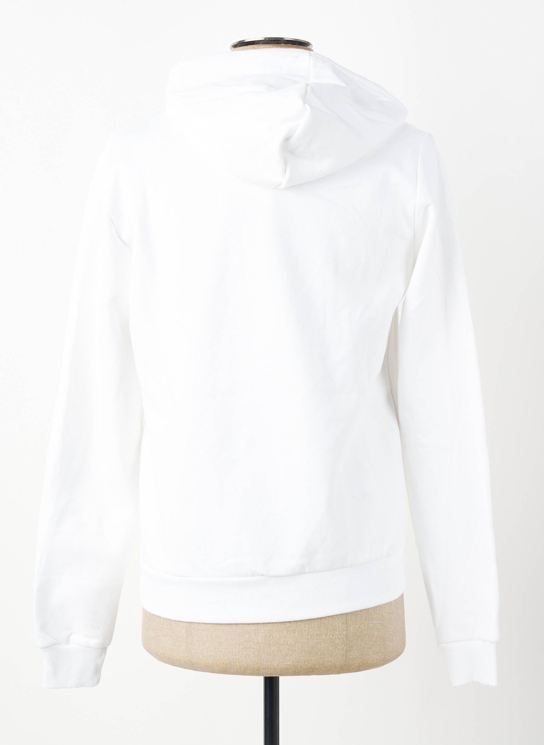 Sweat-shirt à capuche poches manches longues blanc CAVALLI homme