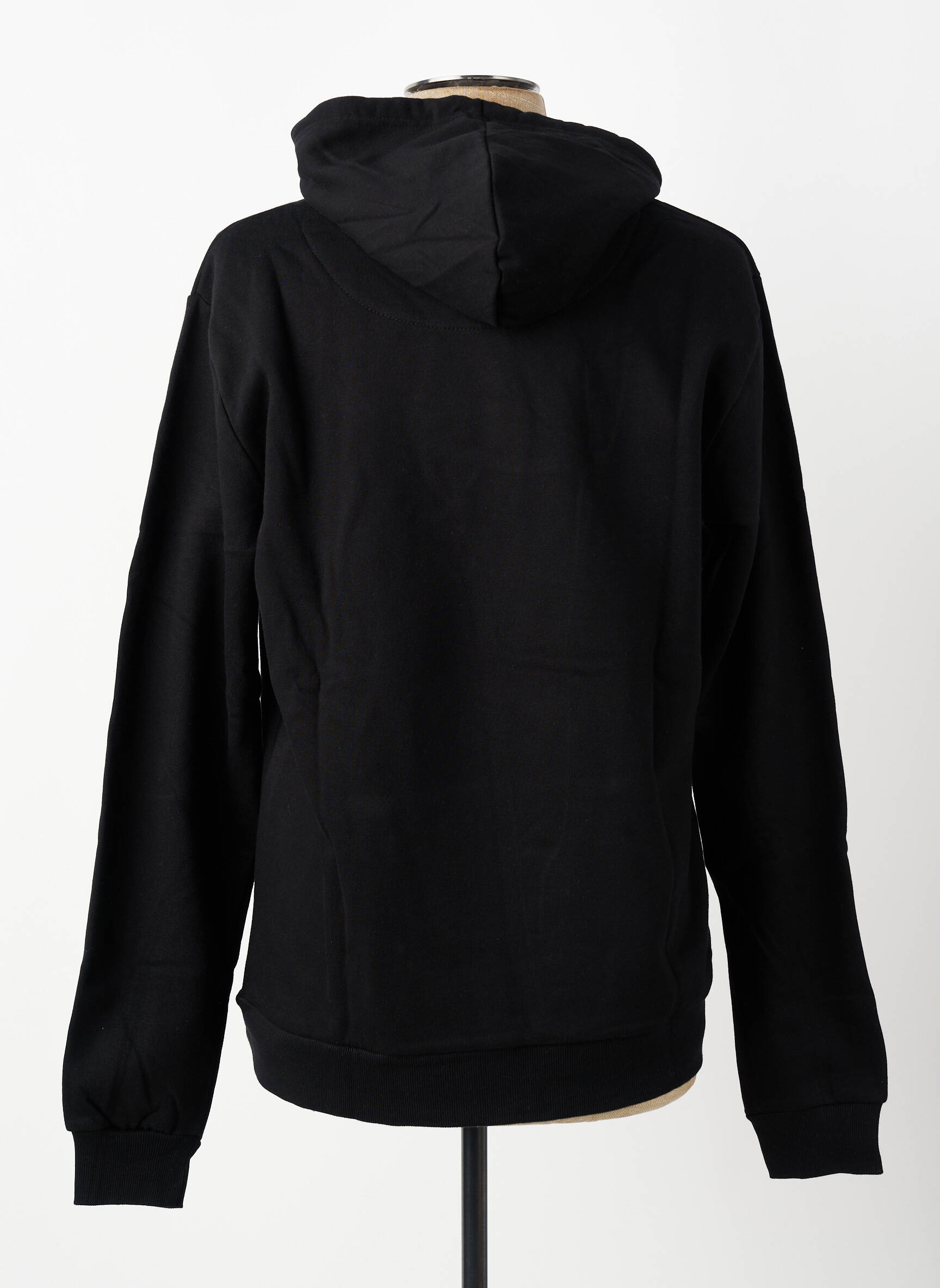 Sweat-shirt à capuche poches manches longues noir CAVALLI homme