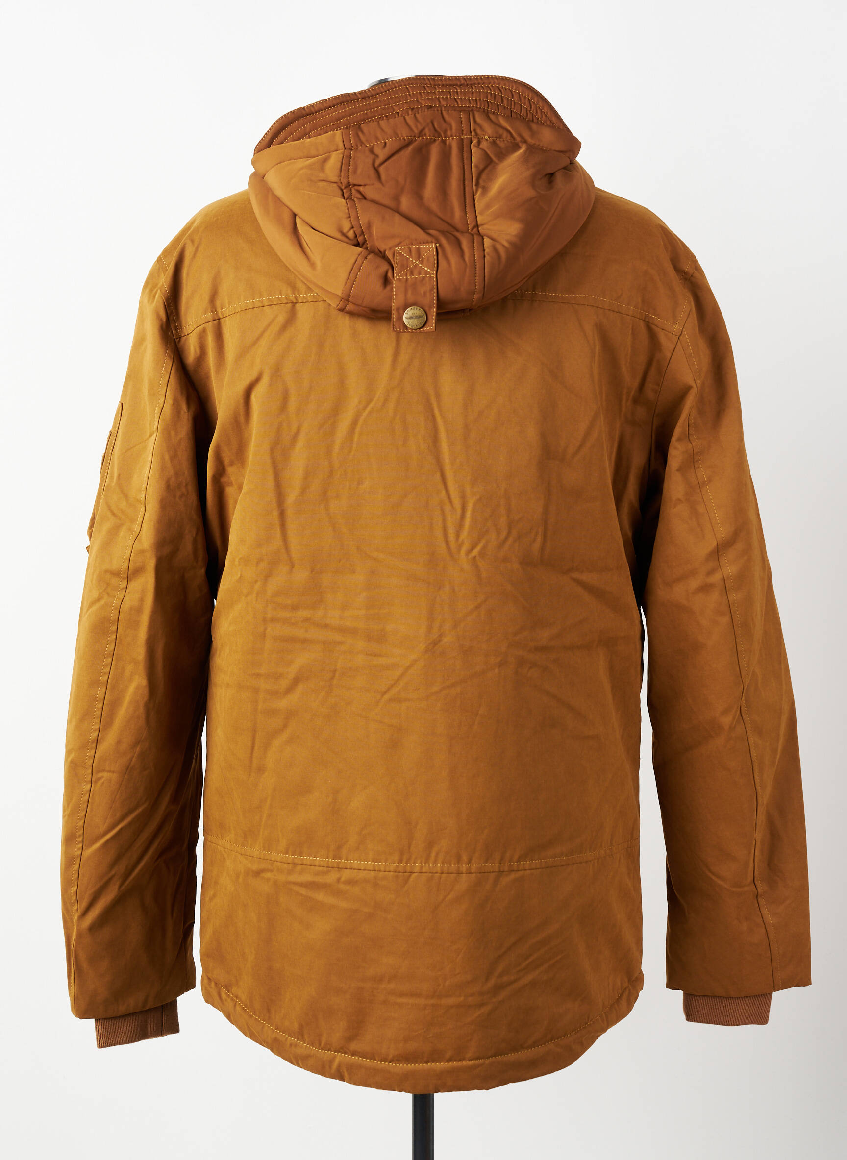 Parka finition intérieure doublure satiné a capuche marron BOMBERS homme