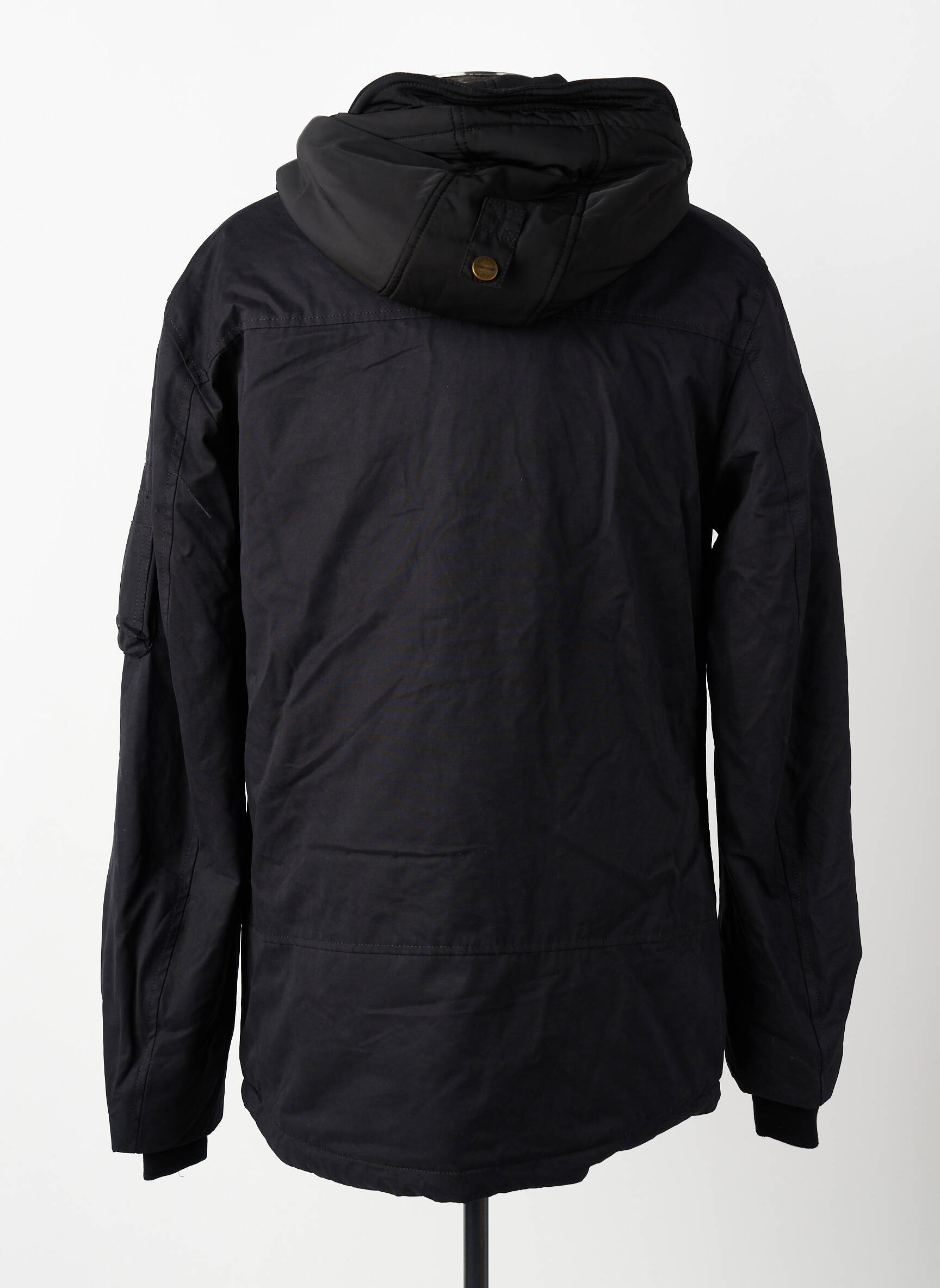 Parka finition intérieure doublure satiné a capuche noir BOMBERS homme