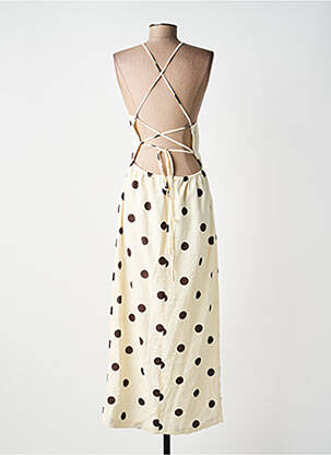 Robe longue sans manche sans manche beige GRACE & MILA femme
