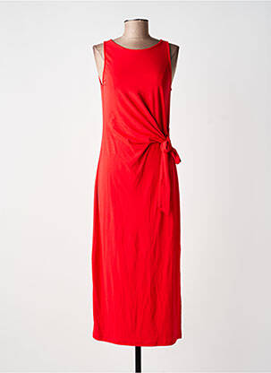 Robe longue sans manche sans manche rouge GRACE & MILA femme