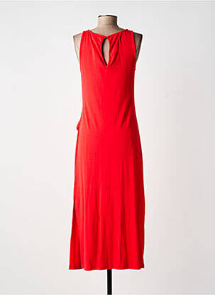 Robe longue sans manche sans manche rouge GRACE & MILA femme