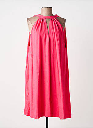 Robe courte sans manche sans manche rose GRACE & MILA femme