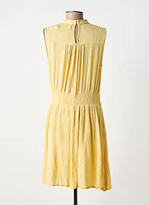 Robe courte sans manche sans manche jaune ANGE femme