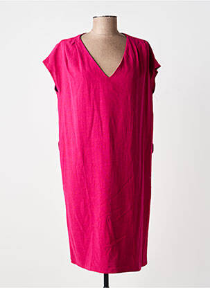 Robe courte manches courtes manches courtes violet GRACE & MILA femme