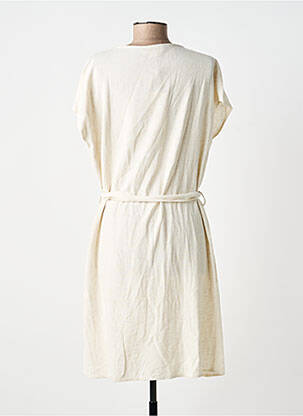 Robe courte manches courtes manches courtes beige GRACE & MILA femme