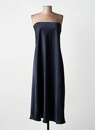 Robe mi-longue sans manche sans manche bleu ANGE femme