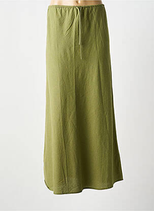 Jupe longue coupe fluide vert GRACE & MILA femme