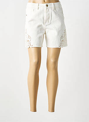 Short tissage denim taille normale beige ORAIJE femme